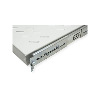 Roline 19" 1U izvlaćiva polica, D=350mm, nosivost 25kg, siva, 26.21.0275