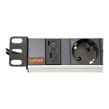 ROLINE 8x Schuko 19i Rack Mounted PDU(B), 19.07.1622