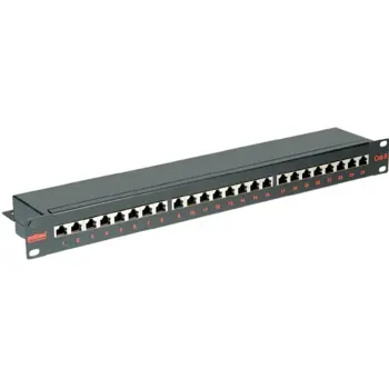 Roline Cat.6/Class E 19" Patch Panel 24-porta STP, crni, 26.11.0361