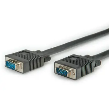 Roline monitor kabel, HD15 M/M, 10m, crni