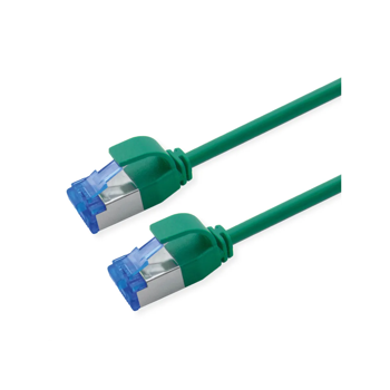 Roline  S/FTP (PiMF) Data Center mrežni kabel, Cat.6A (Class EA), slim, LSOH, tangle free, 1.5m, zeleni, 21.15.4334