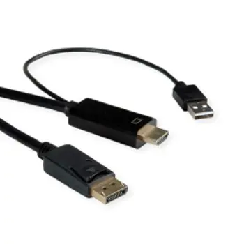 Roline UHDTV - DisplayPort kabel, M/M, 2.0m, crni, 11.04.5992