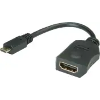 Roline VALUE adapter micro USB (MHL) na HDMI, 0.1m (pasivan), 11.99.8802