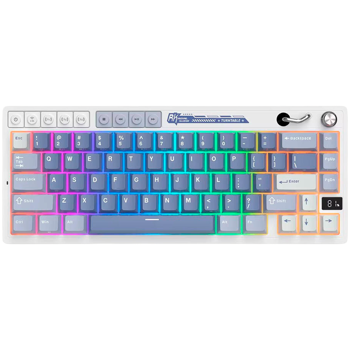 ROYAL KLUDGE RK M65 Ocean Blue Gaming Keyboard Beige switch, RK-M65-OCBLU-BEGSW-US