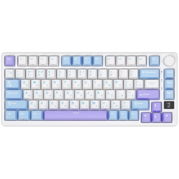 ROYAL KLUDGE RK-M75 Taro Milk Gaming Keyboard K Silver switch, RK-M75-TAROMLK-KSLVSW-US