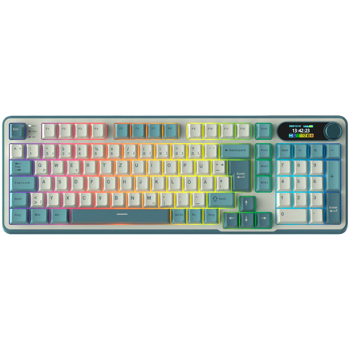 ROYAL KLUDGE RK-S98 Light Cloud Gaming Keyboard Chartreuse switch, RK-S98-LTCLD-CHTSW-US