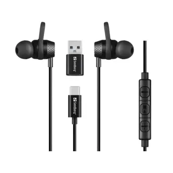 Sandberg USB-C A In-Earset with Line-Mic, SND-126-50