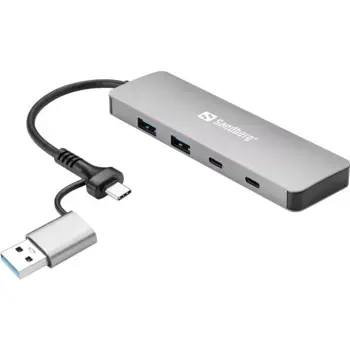 Sandberg USB-C A to 2xUSB-A 2xUSB-C Hub, SND-136-64