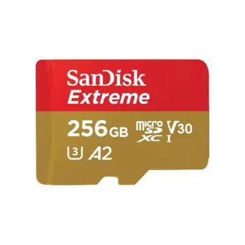 SanDisk Extreme microSD Card - 256GB, SDK-SDSQXAV-256G-GN6