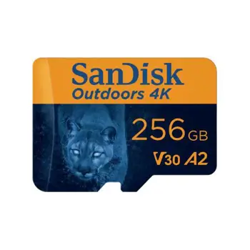 SanDisk Outdoors 4K microSD with Adapter - 256GB, SDK-SDSQXAV-256G