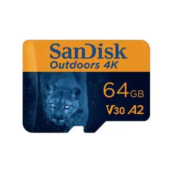 SanDisk Outdoors 4K microSD with Adapter - 64GB, SDK-SDSQXAH-064G