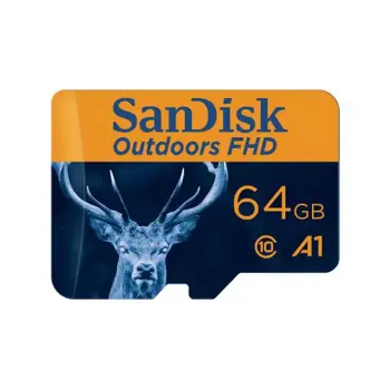 SanDisk Outdoors FHD microSD with Adapter - 64GB, SDK-SDSQUNR-064G