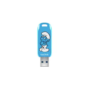 SANDISK Smurfs USB Flash Drive 64GB, SDCZIS-064G-G46
