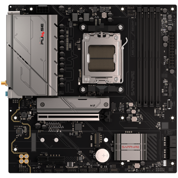 SAPPHIRE AMD B850M AM5 PULSE Ryzen R9/R7/R5, 4x DDR5 7600MHz, PCIE 4.0 x16, 1x M.2 Gen5, 1x M.2 Gen4, LAN 2.5 Gbps, WIFI6, USB, Micro-ATX, 52123-04-40G