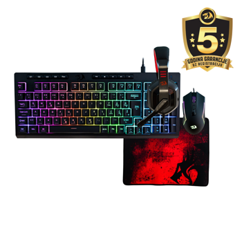 SET - REDRAGON COMBO S149-BA (4in1) SLO/CRO