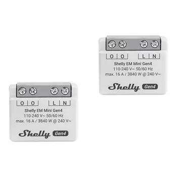 SHELLY EM Mini Gen4 2-pack Energy Meter, FG3800238070830