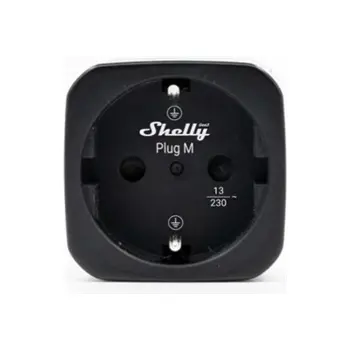 SHELLY Plug M Black 2-pack Plug, FG3800238074197