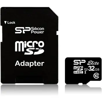 Silicon Power Elite Micro SDHC 32GB Class 10 + adapter memorijska kartica, 76262