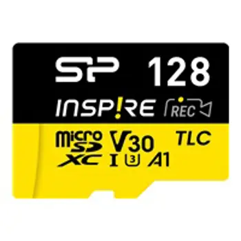 SILICON POWER Memory card microSDXC Inspire 128GB UHS-IU3 A1 V30 4K TLC, 75667