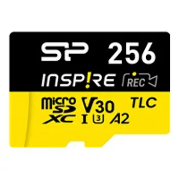 SILICON POWER Memory card microSDXC Inspire 256GB UHS-IU3 A2 V30 4K TLC, 75668