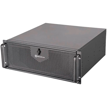 SilverStone RM42-502 4U rackmount server chassis with liquid cooling compatibility, SSI-EEB MB support, anti-theft lock, 240mm liquid cooling, 2x 5.25" drive bays compatible with 3.5" or 2.5", 1x USB 
