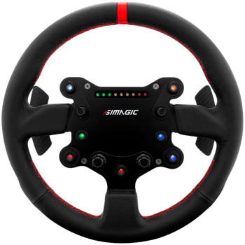 SIMAGIC GT‑Style GTS Steering Wheel for GT Simulation, suede finish, GTS(SUEDE)