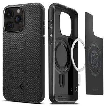 Spigen Mag Armor MagSafe, matte black - iPhone 15 Pro Max, 77614