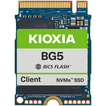 SSD KIOXIA BG5 256GB PCIe Gen4 x4 (64GT/s) NVMe 1.4, 112 layers BiCS Flash TLC, M.2 2230-S2 Single-sided, Read/Write: 3400/1900 MBps, IOPS 350K/360K, KBG50ZNS256G