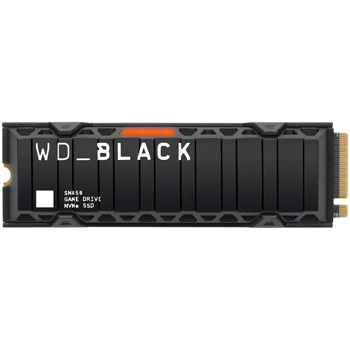 SSD WD Black SN8100 HeatSink 2TB M.2 2280 PCIe Gen5 x4 NVMe, Read/Write: 14900/14000 MBps, IOPS 2300K/2400K, TBW: 1200, WDS200T1XHM-00CMT0