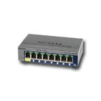 Switch NETGEAR ProSafe GS108T (8 x 1000/100/10Mbps, Desktop/Wallmount, DHCP Client Built-in, Jumbo Frames Support, Radius/TACACS+) Retail, GS108T-200GES