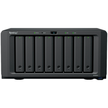 Synology DiskStation DS1825+, Tower, 8-BAY 3.5 SATA HDD/SSD,  2xM.2 2280 NVMe SSD, CPU AMD Ryzen Quad-Core 2.2 GHz, 8GB DDR4, 2xRJ-45 2.5GbE LAN Port, 3xUSB 3.2, 2 x USB-C expansion ports (Expandabl, 