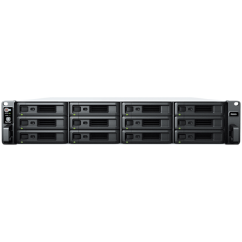 Synology RackStation RS2423+, Rack 2U, 12-bay 3.5/2.5" SATA HDD/SSD, AMD Ryzen V1780B 4-core 3.35(base)/3.6 (turbo)GHz,8 GB DDR4 ECC UDIMM,2 x RJ-45 1 GbE LAN,1 x RJ-45 10 GbE LAN,2xUSB 3.2, eSATA p, 
