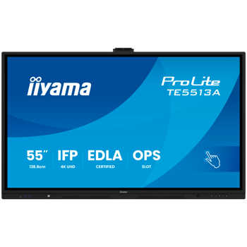TE5513A-B3AG 16 9 Touch 2xHDMI+DP+2xUSBC - Flat Screen - 8 ms 1,200:1 500 cd IPS DisplayPort HDMI USB Typ C 100 W, TE5513A-B3AG