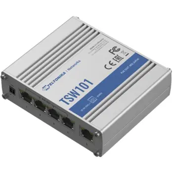 Teltonika TSW101 Industrial PoE Unmanaged Switch, TLT-TSW101