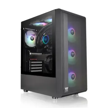 Thermaltake S200 TG ARGB Mid Tower Chassis, TTE-CA-1X2-00M1WN-00