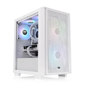 Thermaltake Versa H16 TG ARGB Snow Micro Tower Chassis, TTE-CA-1Y8-00S6WN-01