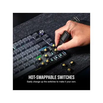 Tipkovnica Mehanička Corsair K65 Plus WirelessBacklit RGB LED, Corsair MLX Red