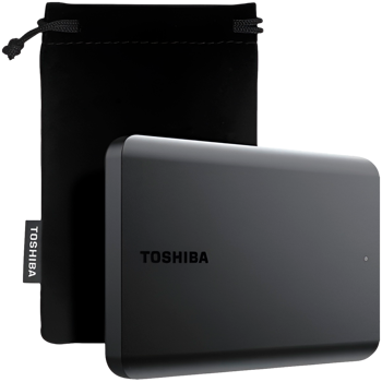Toshiba External Hard Drive Canvio Basics Excl (2.5" 1TB, USB3.2 Gen 1, Black), HDTB510MK3AA