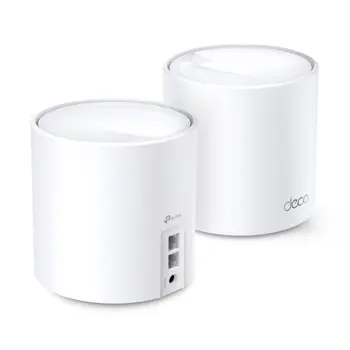 TP-Link AX1800 Deco X20 (2-pack), Whole Home Mesh Wi-Fi 6, 574Mbps/1201Mbps (2.4GHz/5GHz), 802.11ax/ac/n/a/b/g, 2×G-LAN, Deco App, Deco X20(2-pack)-LS