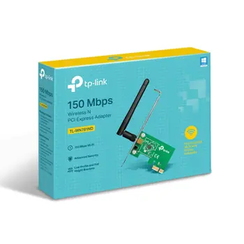 TP-Link bežični PCIe adapter 150Mbps (2.4GHz), 802.11n/g/b, 1× odvojiva antena, TL-WN781ND-LS