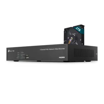 TP-Link NVR1004H-4P-2TB -VIGI 4 Channel PoE NVR | 1x2 TB HDD Preinstalled, TPL-NVR1004H-4P-2TB
