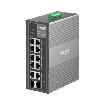 TP-Link Omada 10-Port Gigabit Industrial Easy Managed Switch with 6-Port PoE and 2-Port PoE, TPL-IES210GPP