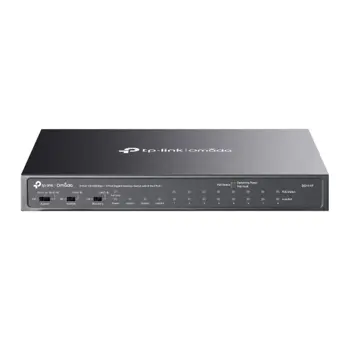 TP-Link Omada 8-Port 10 100Mbps 3-Port Gigabit Unmanaged Desktop Switch with 8-Port PoE, TPL-DS111P