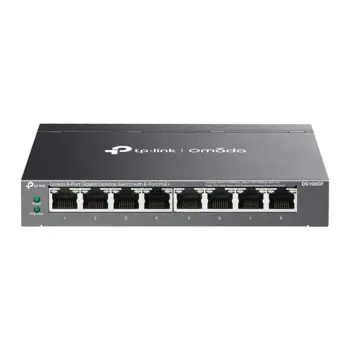 TP-Link Omada 8-Port Gigabit Unmanaged Desktop Switch, 8-Port PoE, TPL-DS108GP