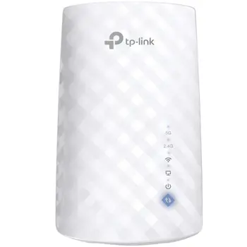 TP-Link RE190 AC750 Wi-Fi Range Extender, Wall Plugged, 433Mbps at 5GHz + 300Mbps at 2.4GHz, 802.11ac/a/b/g/n, WPS and Reset button, 3 internal antennas , intelligent Signal light, OneMesh, RE190-AS