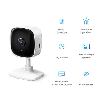TP-Link Tapo C110 Home Security Wi-Fi Camera, Tapo C110