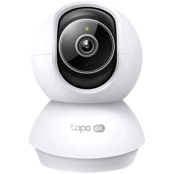 TP-Link Tapo C250 Pan/Tilt AI Home Security Wi-Fi Camera,  4K 8MP (3840x2160), 2.4 GHz, Pan/Tilt, Smart AI Detection and Notifications (motion, people, pets, cars, baby crying, abnormal sound), AI Sma