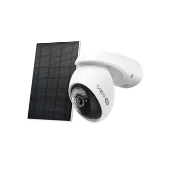 TP-Link Tapo C660 kamera + Tapo A201 Solar panel 4K 8MP(3840×2160 px), F1.6, Full-Color Night Vision, microSD, 2×Spotlights, dvosmjerni audio, detekcija pokreta, vodootporna IP65, Wi-Fi, Tapo app, Tap