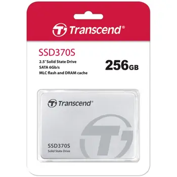 Transcend 256GB, 2.5 SSD370, DRAM cache, MLC, Aluminum, TS256GSSD370S