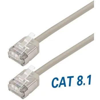 Transmedia Cat8.1 Thin flexible U FTP patch cable, 1m, TRN-TI54-1L